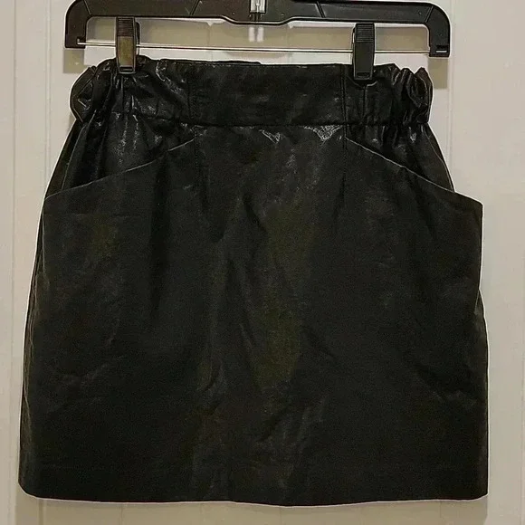 Zara Basics Faux Leather Mini Skirt Size XS - Picture 5 of 5